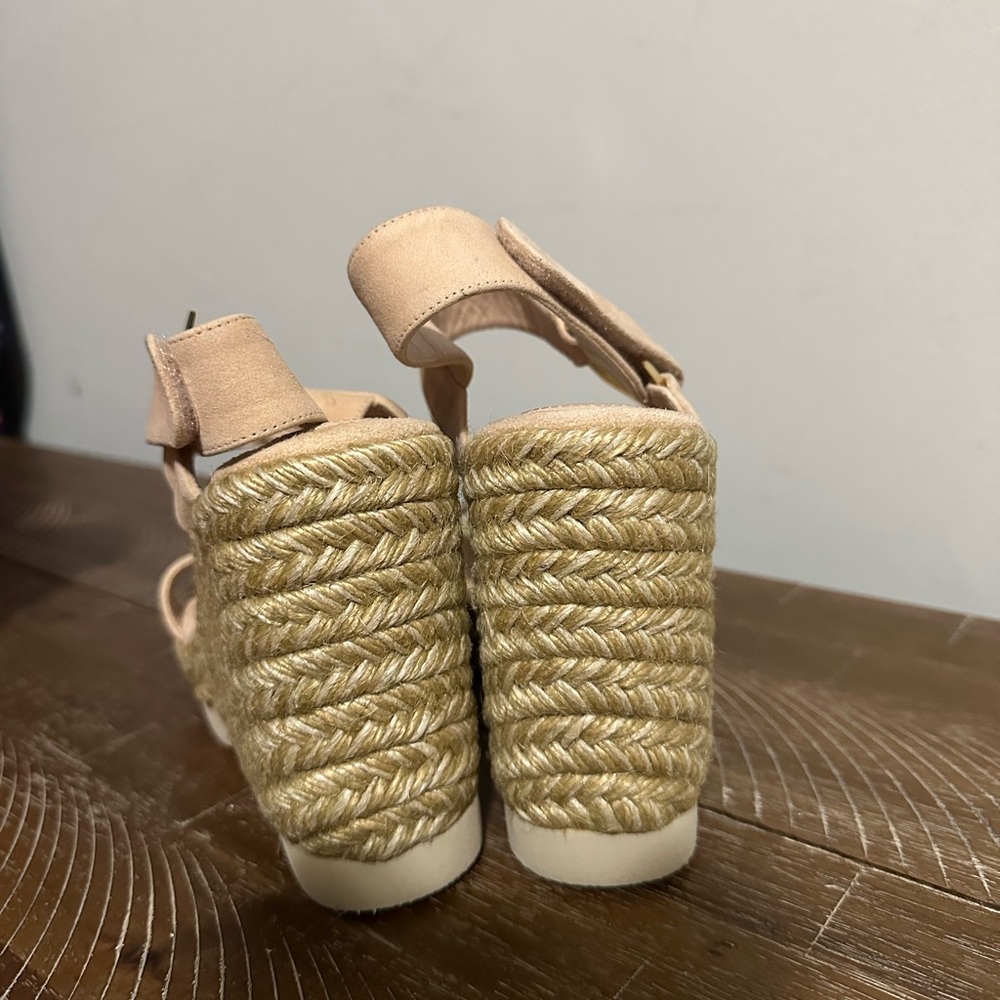 Beige Platform Sandals - Picture 3 of 8
